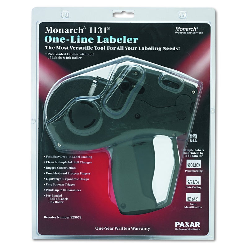 Monarch 925072 Pricemarker, Model 1131, 1-Line, 8 Characters/Line, 7/16 x 7/8 Label Size - Image 3
